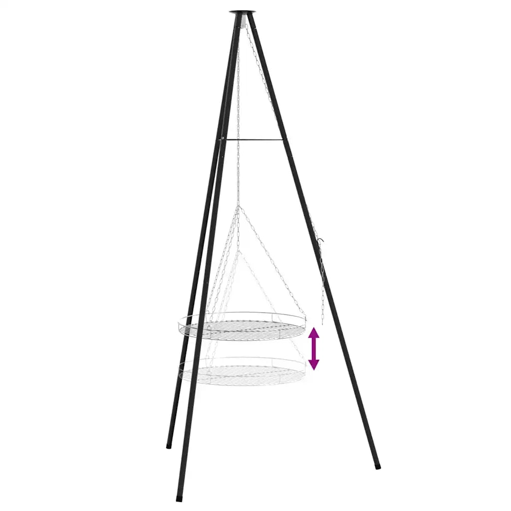 Treppiede da Campeggio 2 pz Nero Acciaio CFW7445006