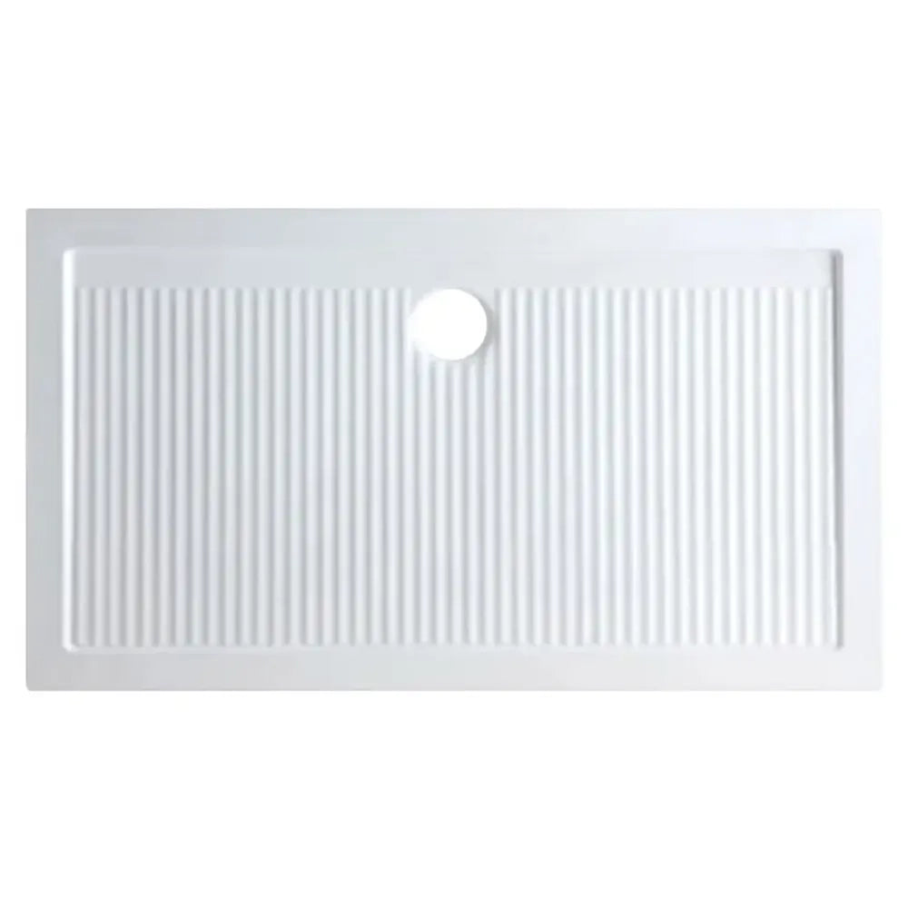 Azzurra ceramica piatto doccia 70x120xh6,5cm bianco lucido design anti-scivolo | Ferdy