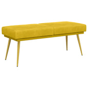 Panchina a doppio strato Giallo 120 x 45 x 46 cm Velluto 42038592