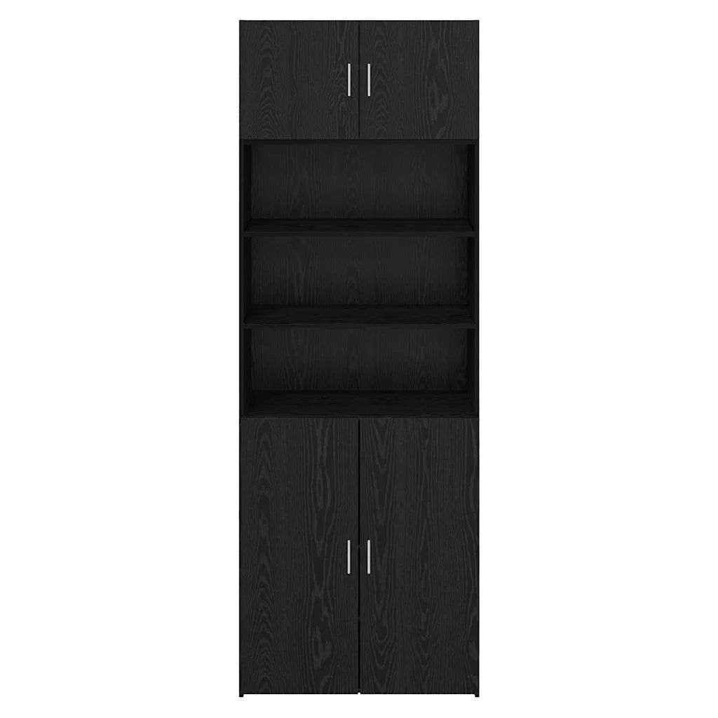 Armadio Rovere Nero 80 x 42,5 x 225 cm Legno multistrato