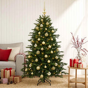 Albero di Natale artificiale con palline 150 cm 150 LED 3465690