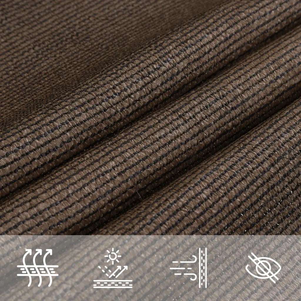 Vela Parasole | Telo Ombra | Vela da ombra 160 g/m2 Marrone 4x7 m in HDPE