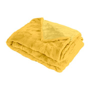 Coperta a quadri gialla 130x170cm MINNOR