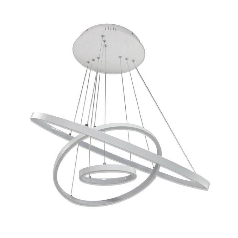 Trade Shop - Lampadario Sospensione 50w Plafoniera Pianeta Lampada Sospesa Moderna 6500k B40 -
