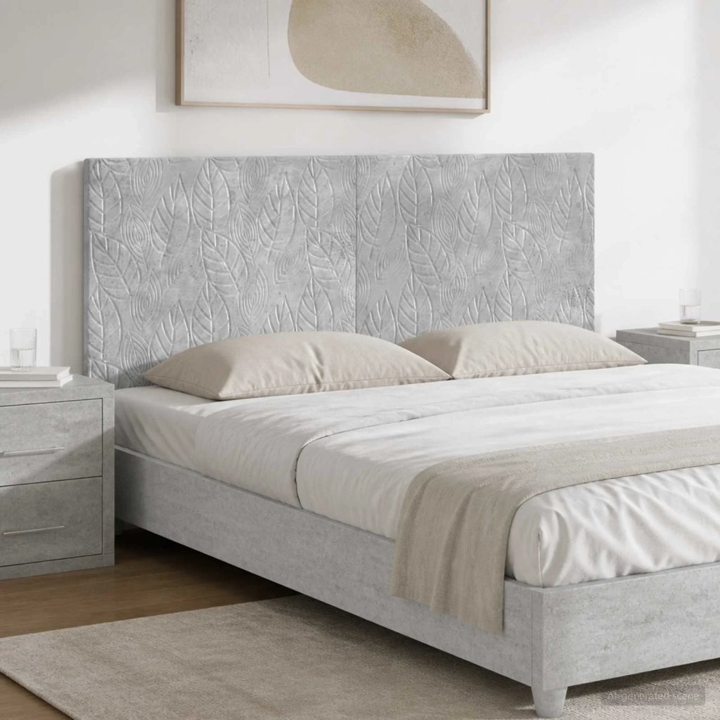 Testiera da Muro DELFT Grigio Cemento Legno ingegnerizzato 897178