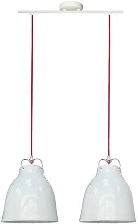 Lampada a sospensione Candellux Pensilvania 2xE27 bianca
