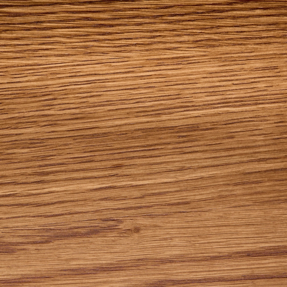 Tavolo da pranzo impiallacciato in legno di quercia scura MDF Gambe in legno di olmo 180 x 90 cm Piano rettangolare impiallacciato