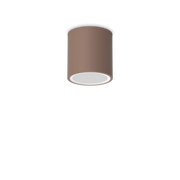 TECHO ROUND FARETTO DA SOFFITTO PER ESTERNO IP54 1 LUCE GU10 D.9CM COFFEE