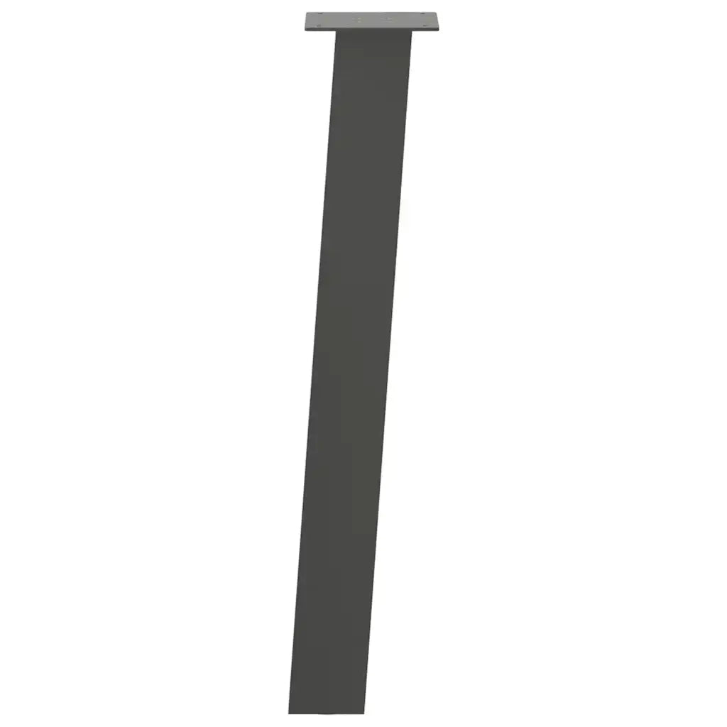 vidaXL Gambe per tavolo consolle 4 pz Antracite 72 cm Acciaio