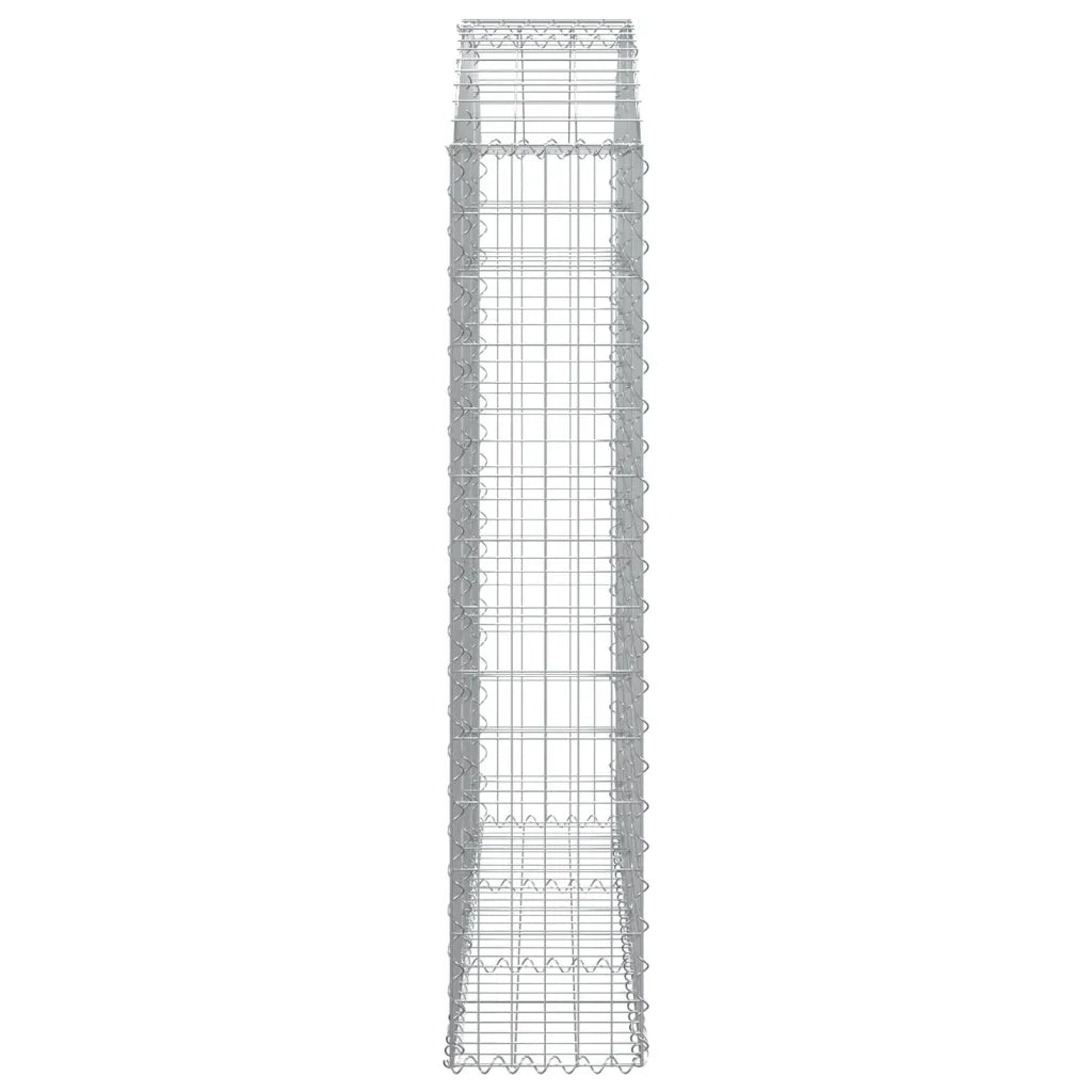 Cesto Gabbione ad Arco 150x30x140/160 cm Ferro Zincato 153447