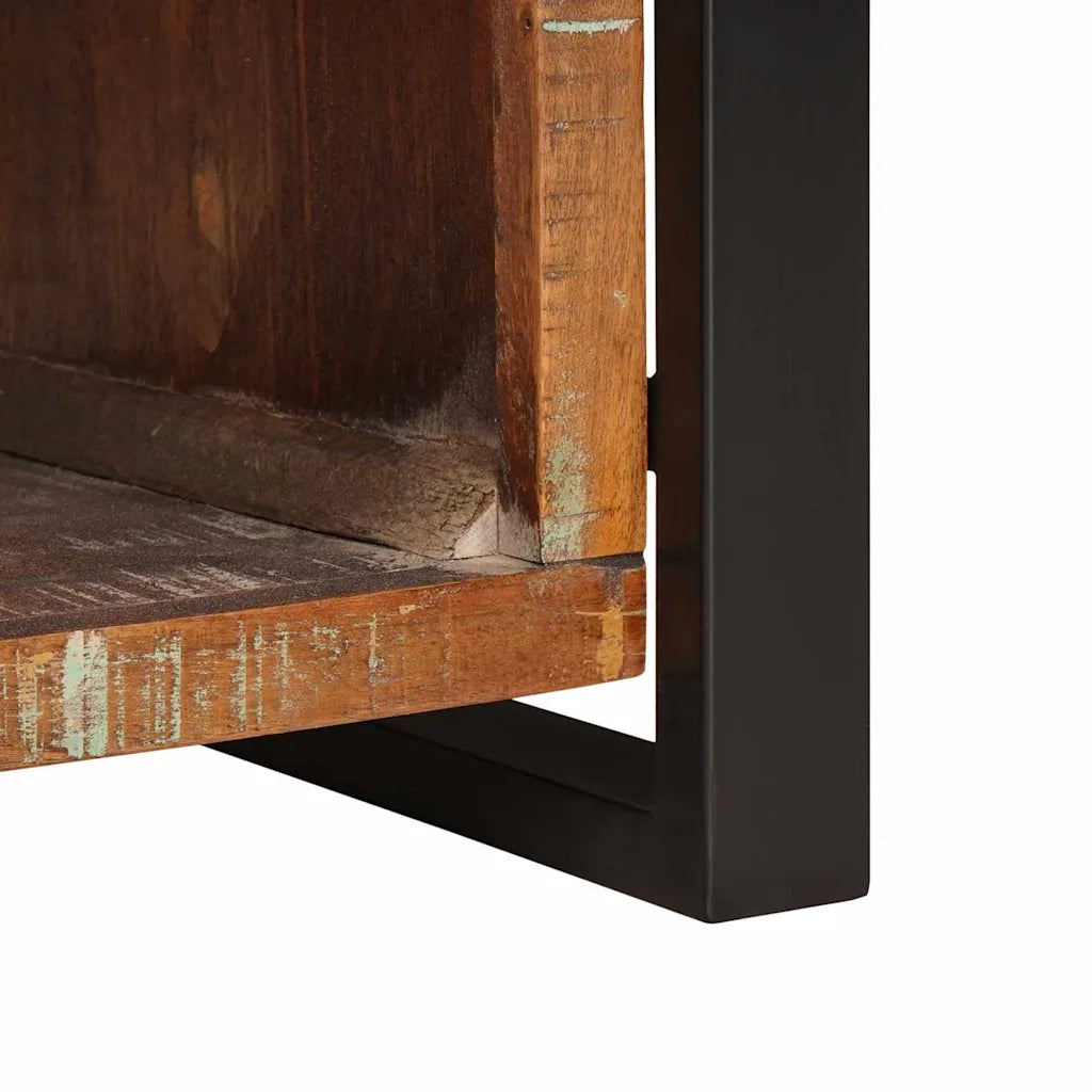 Panchina con contenitore Multicolore Legno massello di recupero