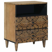 Mobiletto da Letto con cassetto Marrone 50 x 33 x 60 cm 4018342