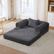 Divano letto singolo ¨C Minimal ¨C Tessuto cord, salvaspazio