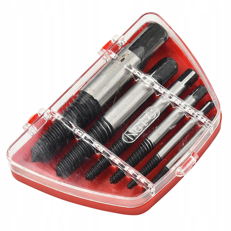 Set di Estrattori per Viti Rotte 3-18mm Rosfix – Acciaio Inossidabile, 5 Pezzi | Compatibile con Trapani Avvitatori