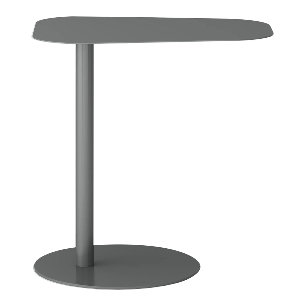 Tavolino laterale in metallo 50 x 50 x 38 cm grigio opaco 03_0008623