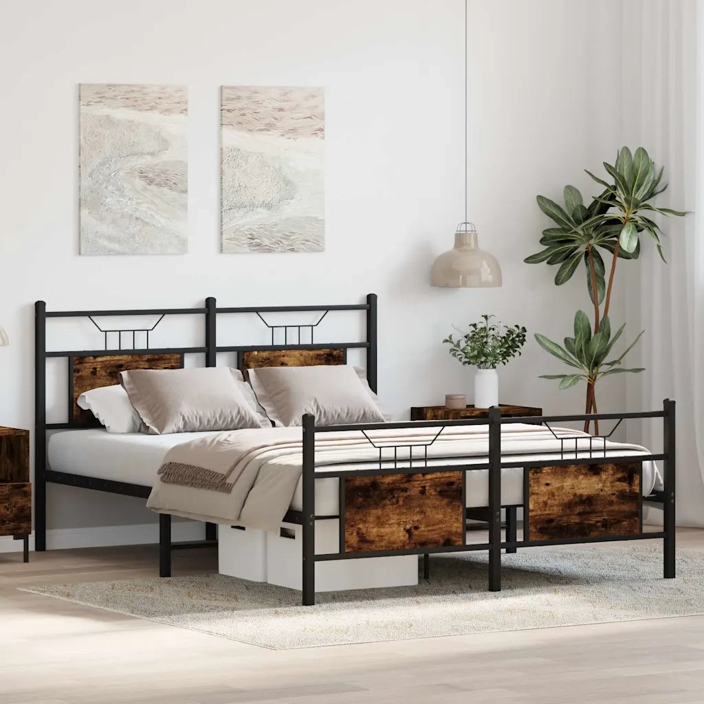 Giroletto senza Materasso Rovere Fumo 140x200 cm in Truciolato 4106762