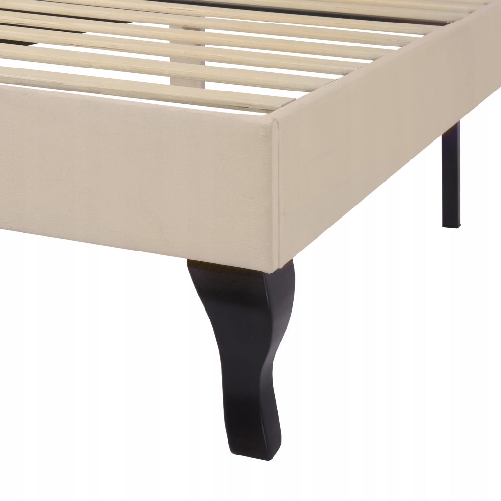 Letto singolo 90x200 - Xylo - Beige, testiera regolabile, per ragazzi
