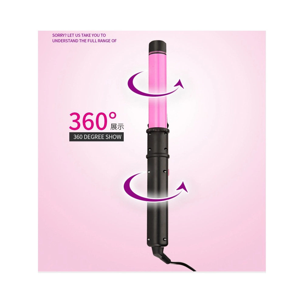 Trade Shop - Piastra Per Capelli Rotante In Ceramica Professionale 35w Liscio Ricci 2 In 1 -