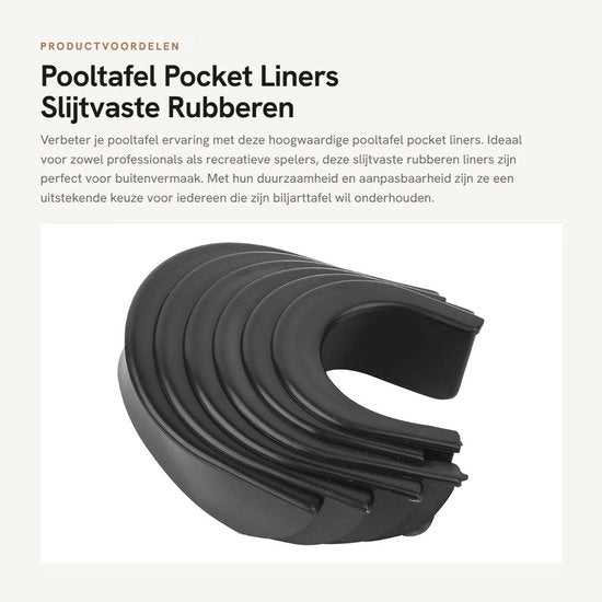 Tavolo da Pool Coperture Sostituenti con Piastra di Gomma Resistente ai Scontri - 6 Accessori - Angoli Forati - Copertura Laterale - Leggera - Facile da Installare - Coperture per Tavoli da Pool