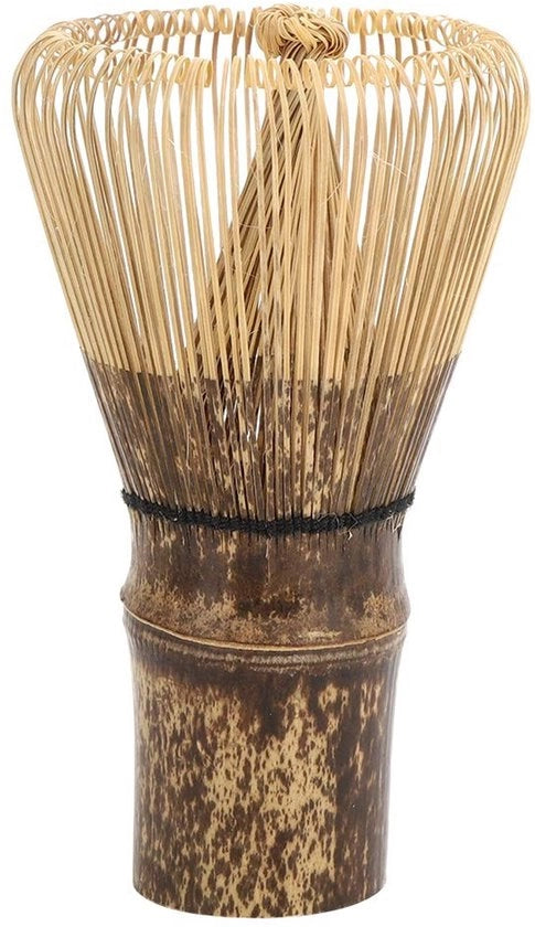 Spazzola per le dita a matcha per 120 denti in bambù - spazzola adattabile - accessori per il tè - stile giapponese - materiale ecocompatibile