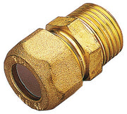 10pz raccordi ottone diritti bicono maschio gas 12x1/2 pes cod:ferx.26592