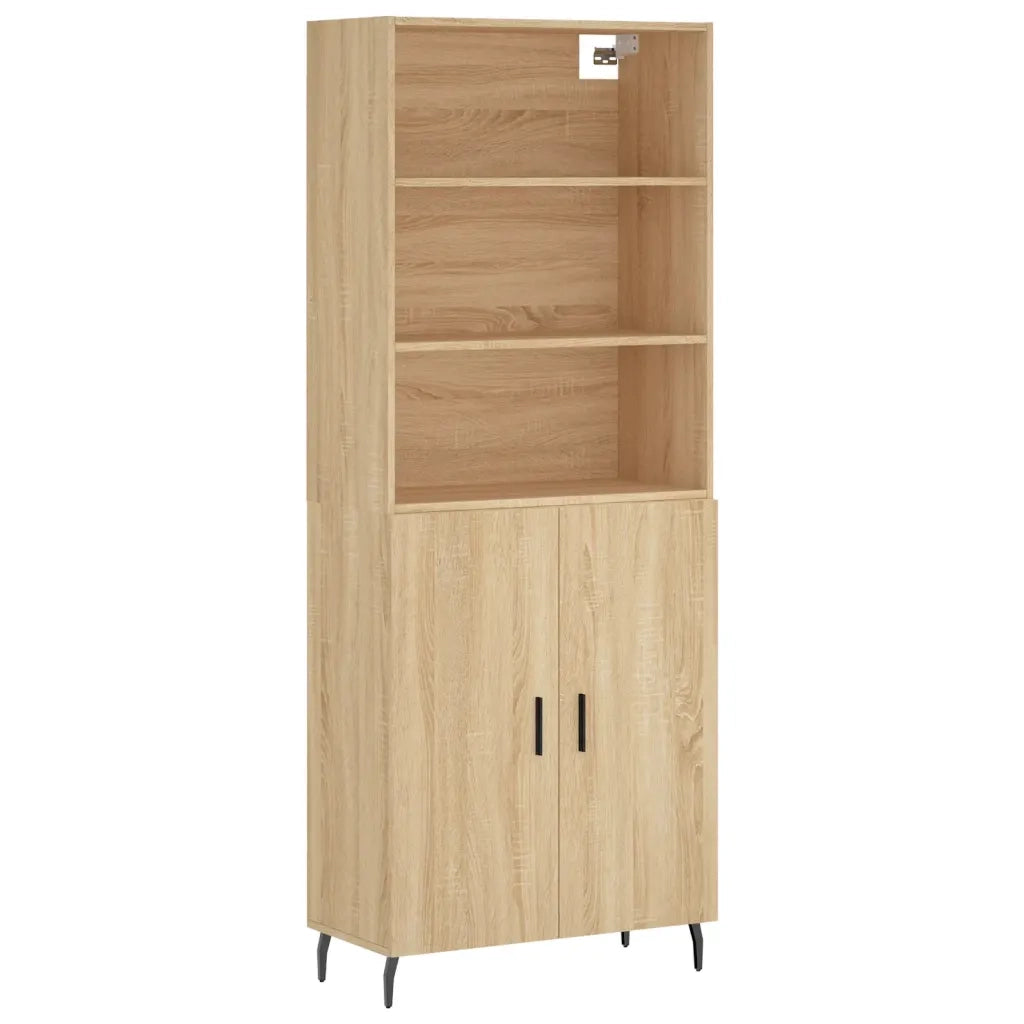 Credenza Rovere Sonoma 69,5x34x180 cm in Legno Multistrato 3189272