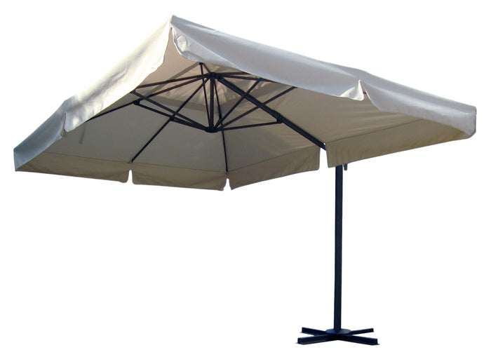 Ombrellone da Giardino Decentrato in Alluminio 3x4m Morel Sbalzo Ecrù