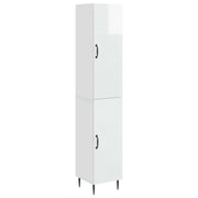 Set di armadi 2 pcs Bianco Lucido 33 x 34,5 x 89,5 cm