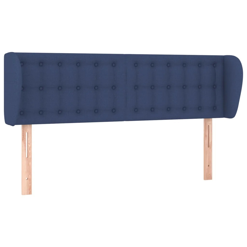 Testiera ad Orecchio Blu 147x23x78/88cm in Tessuto