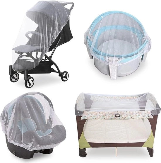 Set di 4 coppe per lettino, coppe per lettino riciclabili, per lettini, per lettini, box N plays e per lettini portatili, coppe per lettino portatile e durature (solo coppe) - Bianco