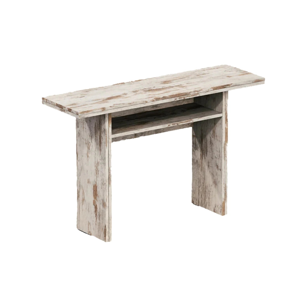 Tavolo allungabile Agrippino, Tavolo da pranzo con apertura a libro, Consolle multiuso allungabile, Made in Italy, Cm 120x70h75, Vintage