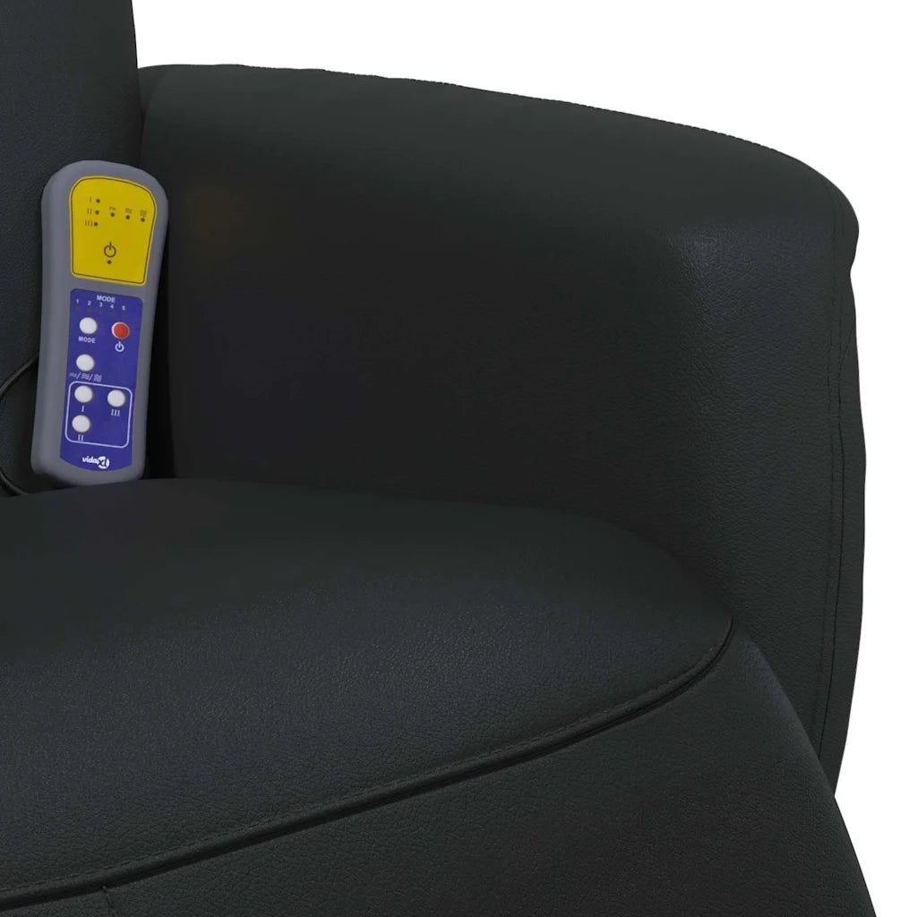 Poltrona Massaggiante Nero 71 x 90 x 105 cm Pelle Sintetica