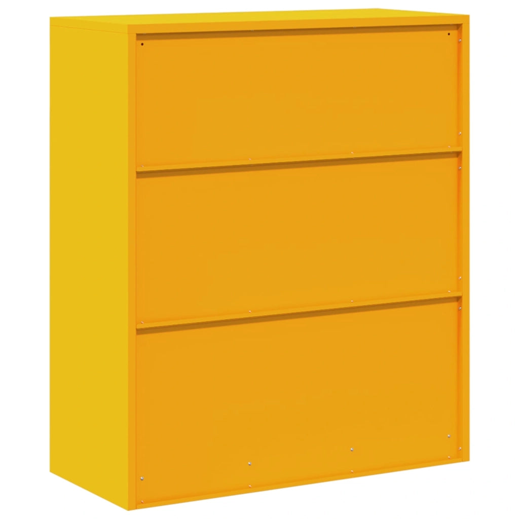 Armadio Giallo senape 90 x 40 x 105 cm Acciaio 891649