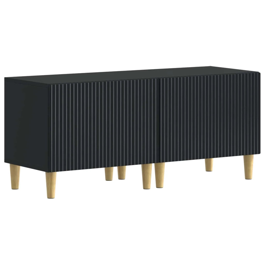 Mobile TV LED a 5 pezzi Nero Legno ingegnerizzato 3416595