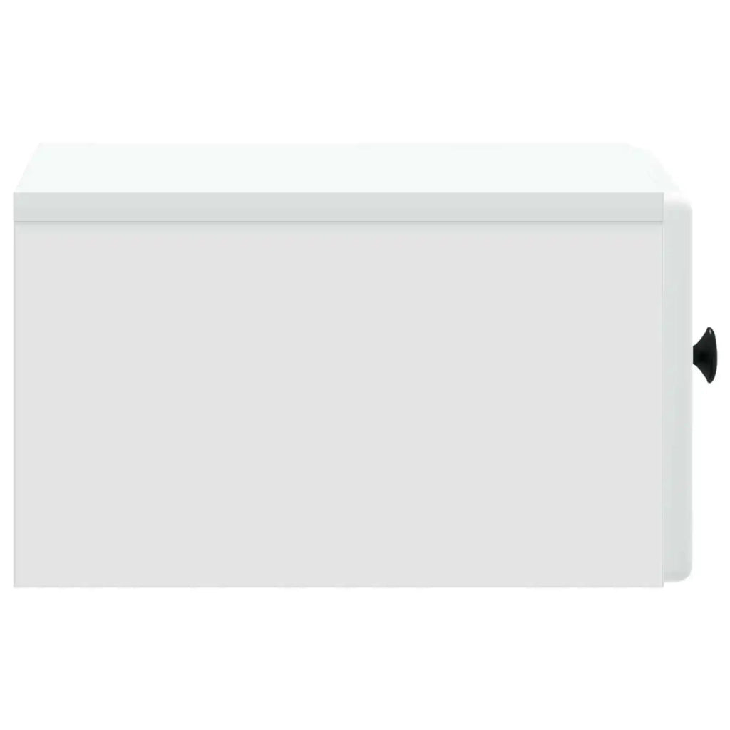 Set di 2 Comodini | Armadio da Notte | Mobiletto da notte a muro Bianco 34,5 x 33 x 20 cm