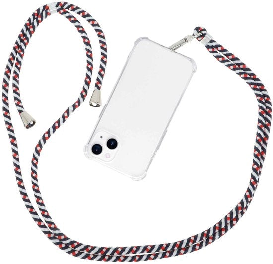 Cavo universale per smartphone - Regolabile - Lunghezza di trazione adattabile - Catena per smartphone - Resistenti all'umidità - Duraturo - Adatto per smartphone - Cintura per smartphone