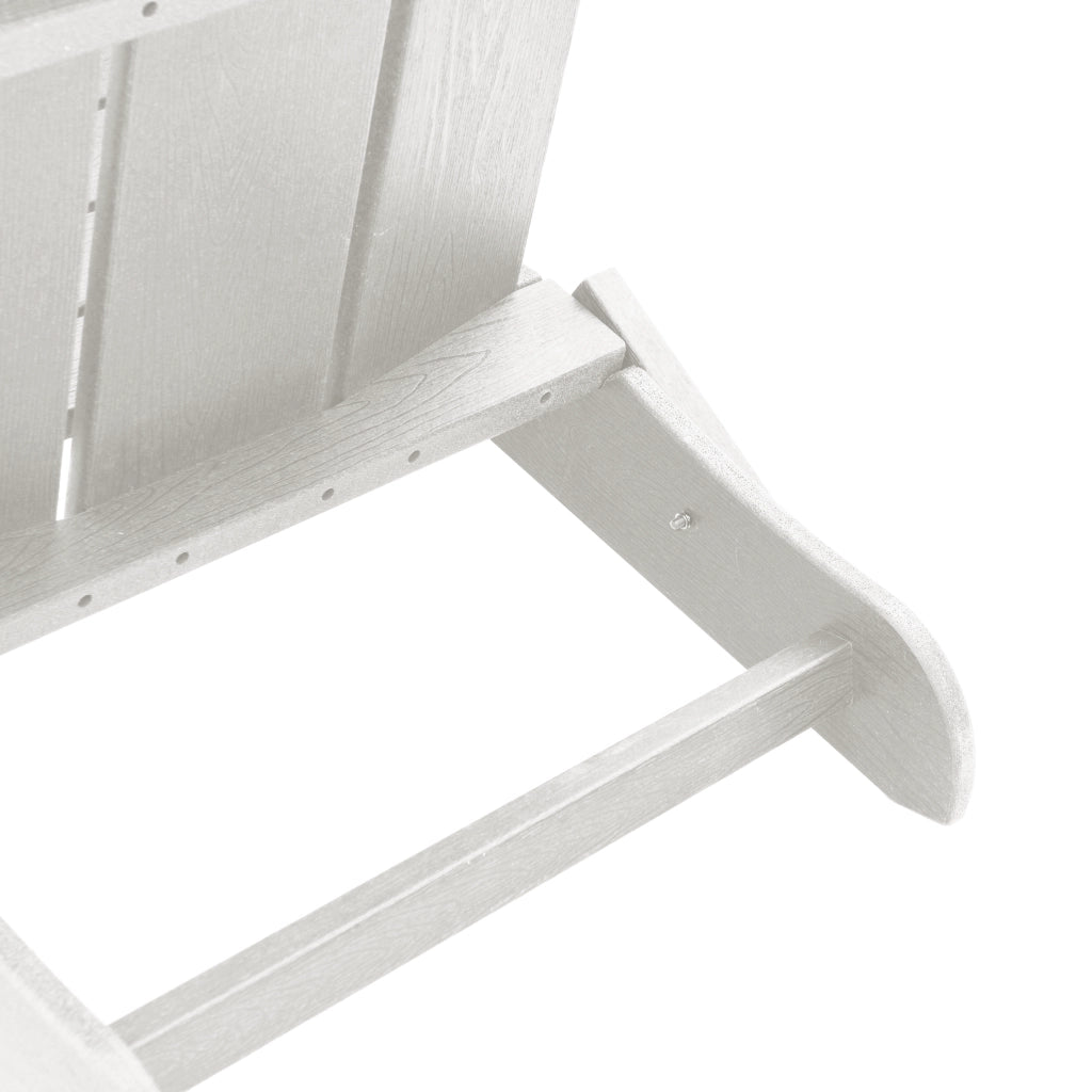 Set Lounge da Giardino  3 Pezzi Bianco HDPE