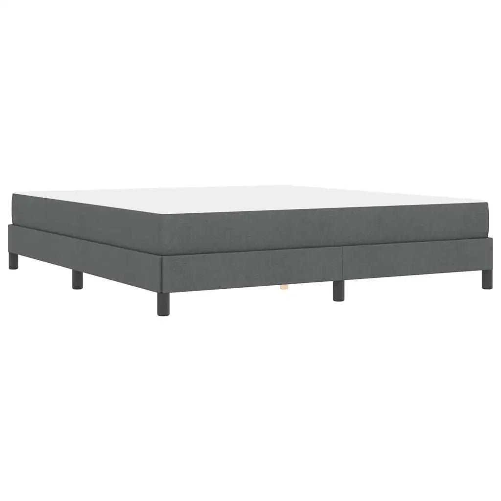 Letto a molle con materasso Grigio scuro 180 x 200 cm Tessuto 3398508