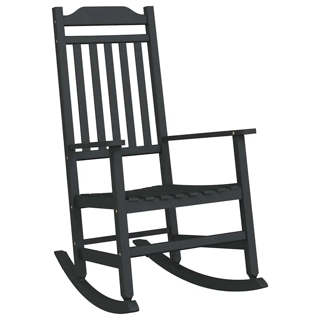 Sedia a dondolo Nero 84 x 65 x 114 cm Resina 42012443