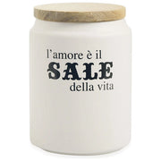 Barattolo sale 850 ml in gres, coperchio in bamboo, Idee