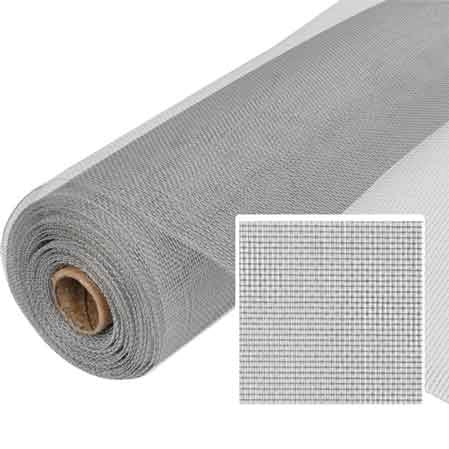 RETE PER ZANZARIERA IN ALLUMINIO 53 H. 150 cm - rotolo 30 mt - 30 metrilineari