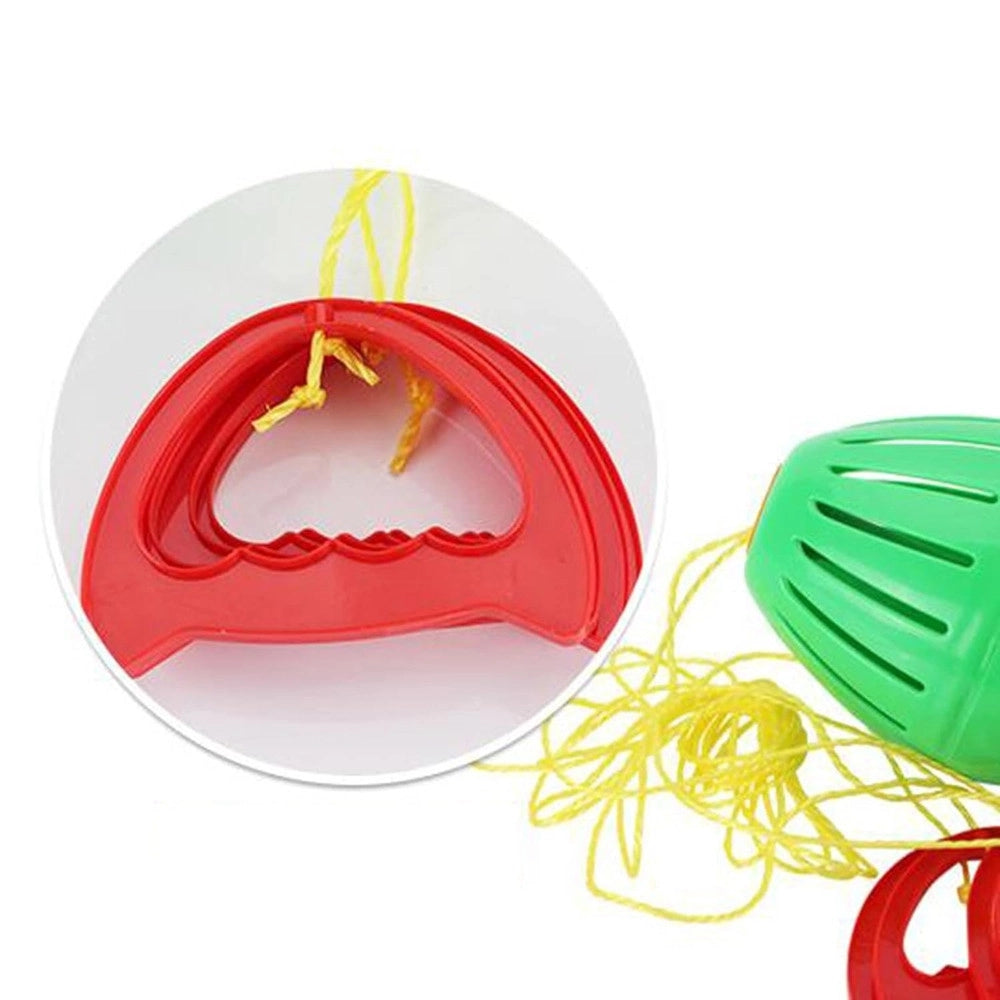 Trade Shop - Gioco Tira La Palla Scorrevole 2 Maniglie In Plastica Bambini Giocattolo Estate 6563173 -