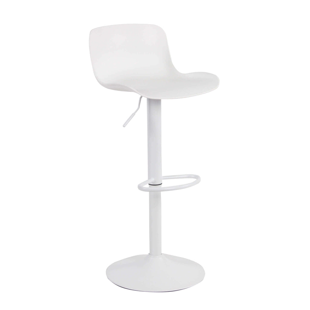 SGABELLO INNSBRUCK IN COLORE BIANCO CON ALTEZZA REGOLABILE