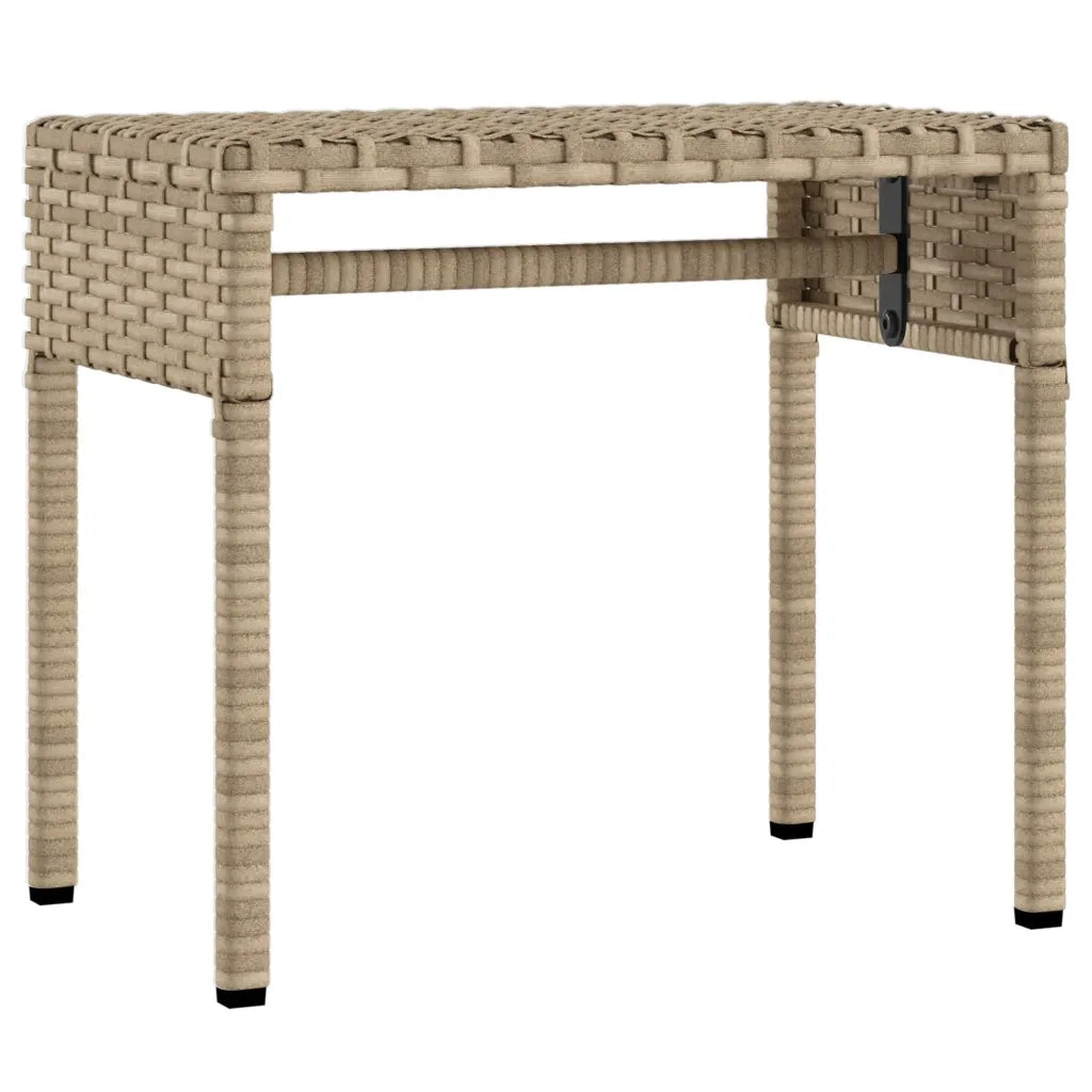 Lettini Prendisole 2 pz con Baldacchino e Tavolino Polyrattan 3261572