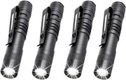 Mini Lampade LED Portatile (4-pack) Lampade portatili di 9 cm con clip, adatte per illuminazione all'aperto, campeggio, escursioni e emergenze.