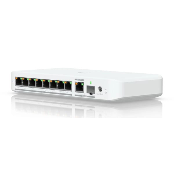 Ubiquiti switch usw-flex-2.5g-8-poe 8 porte poe++ lan 2.5gbe, 1 porta input poe+