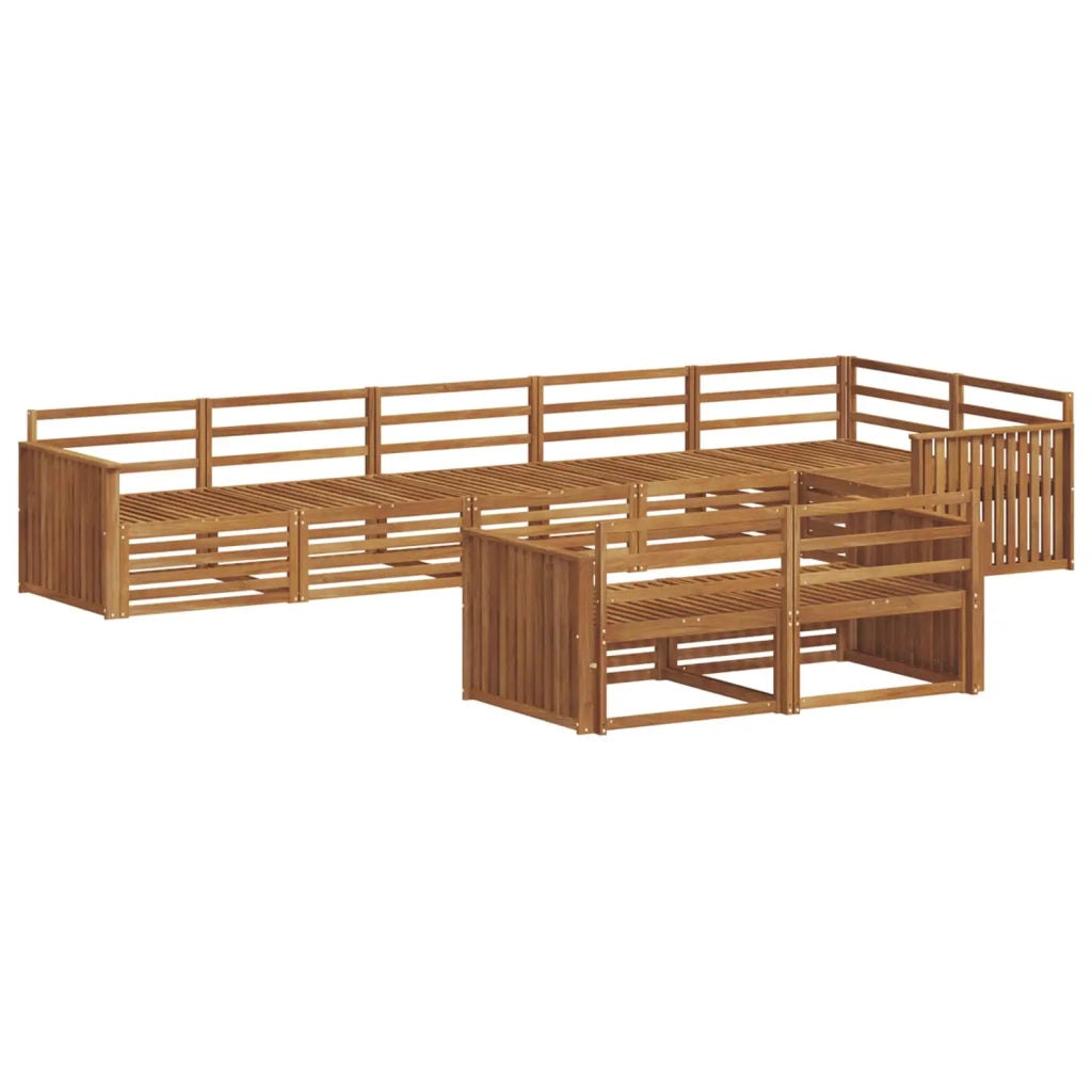Set di divani da esterno 8 pcs Naturale