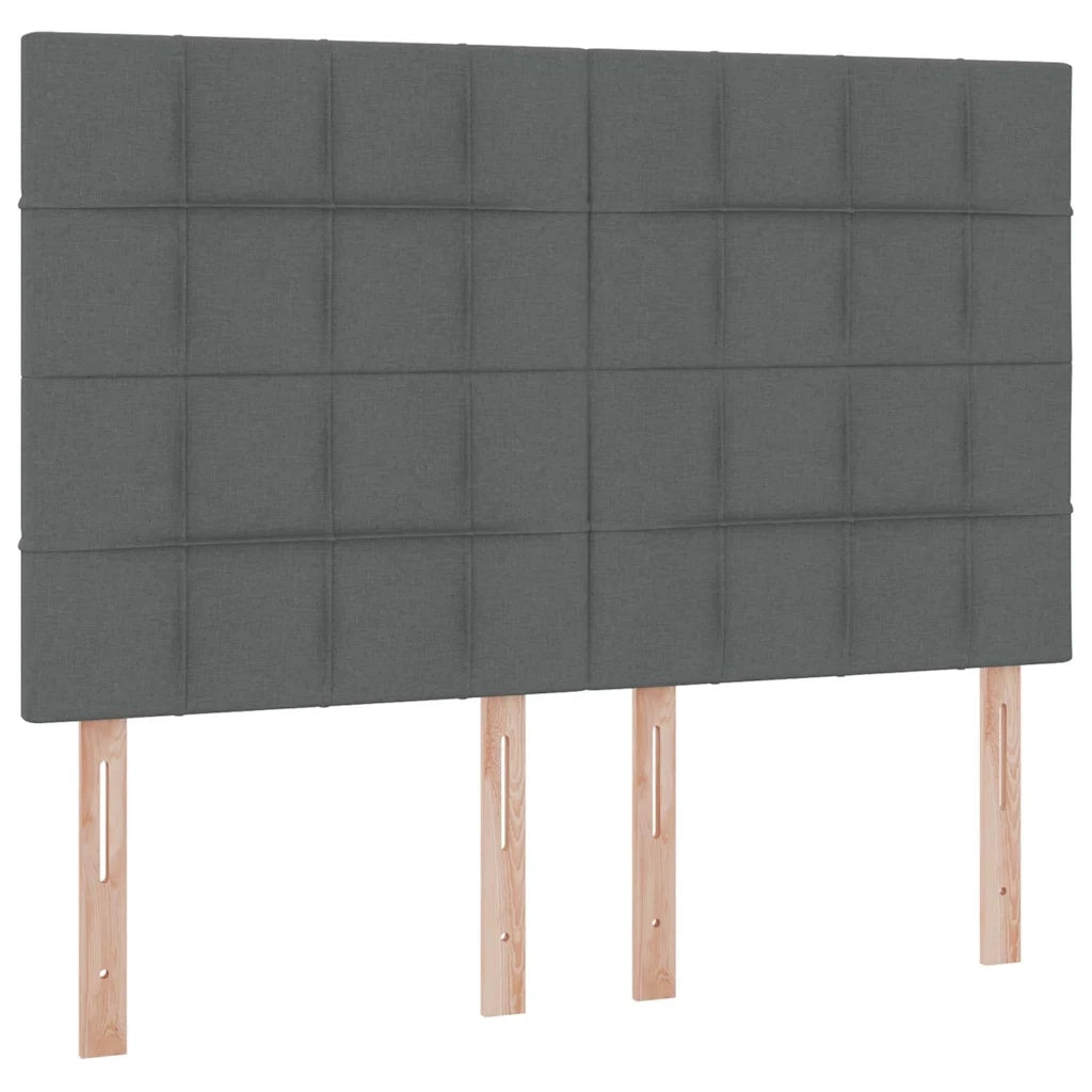 Letto con contenitore e materasso Grigio scuro 140 x 190 cm 3371779
