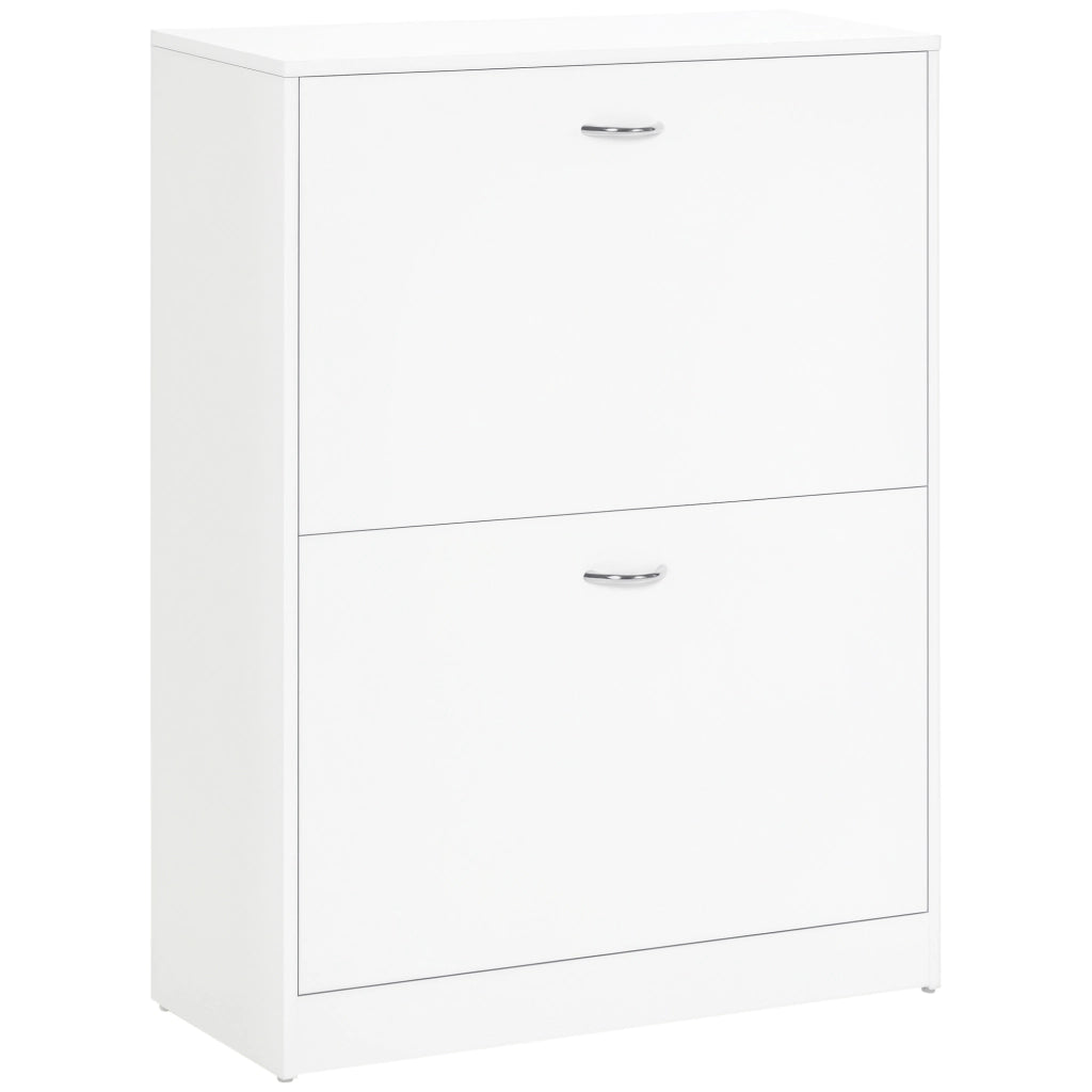 Armadio per Scarpe ¨C zephmum ¨C 60x24x80 cm, bianco, 2 ante