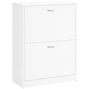 Armadio per Scarpe ¨C zephmum ¨C 60x24x80 cm, bianco, 2 ante